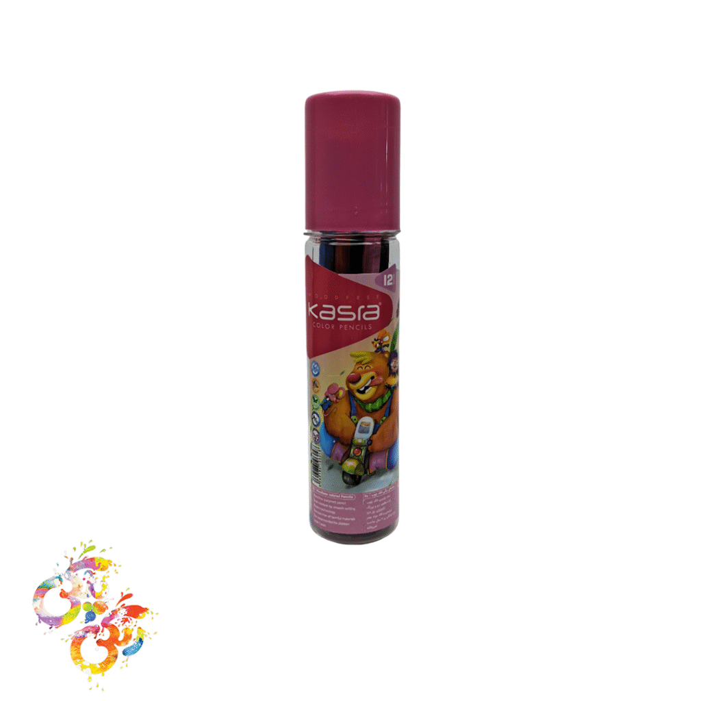 مداد ۱۲ رنگ کسری بطری