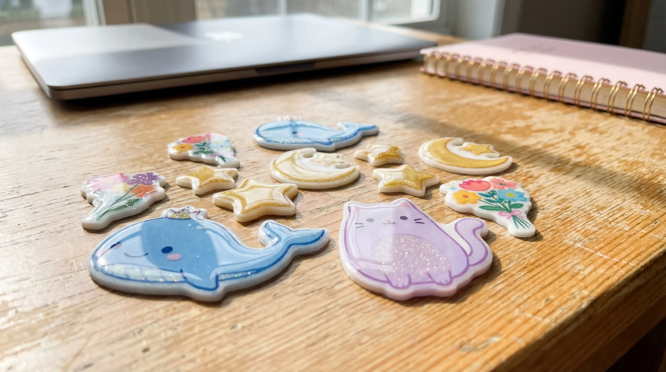 استیکر-فانتزی-برجسته-روی-جلد-دفتر-سخت